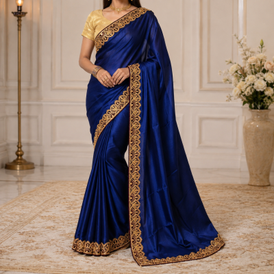Premium Dupion Silk Saree with Blouse Piece | Soft & Elegant Traditional Wear for Wedding, Eid & Party